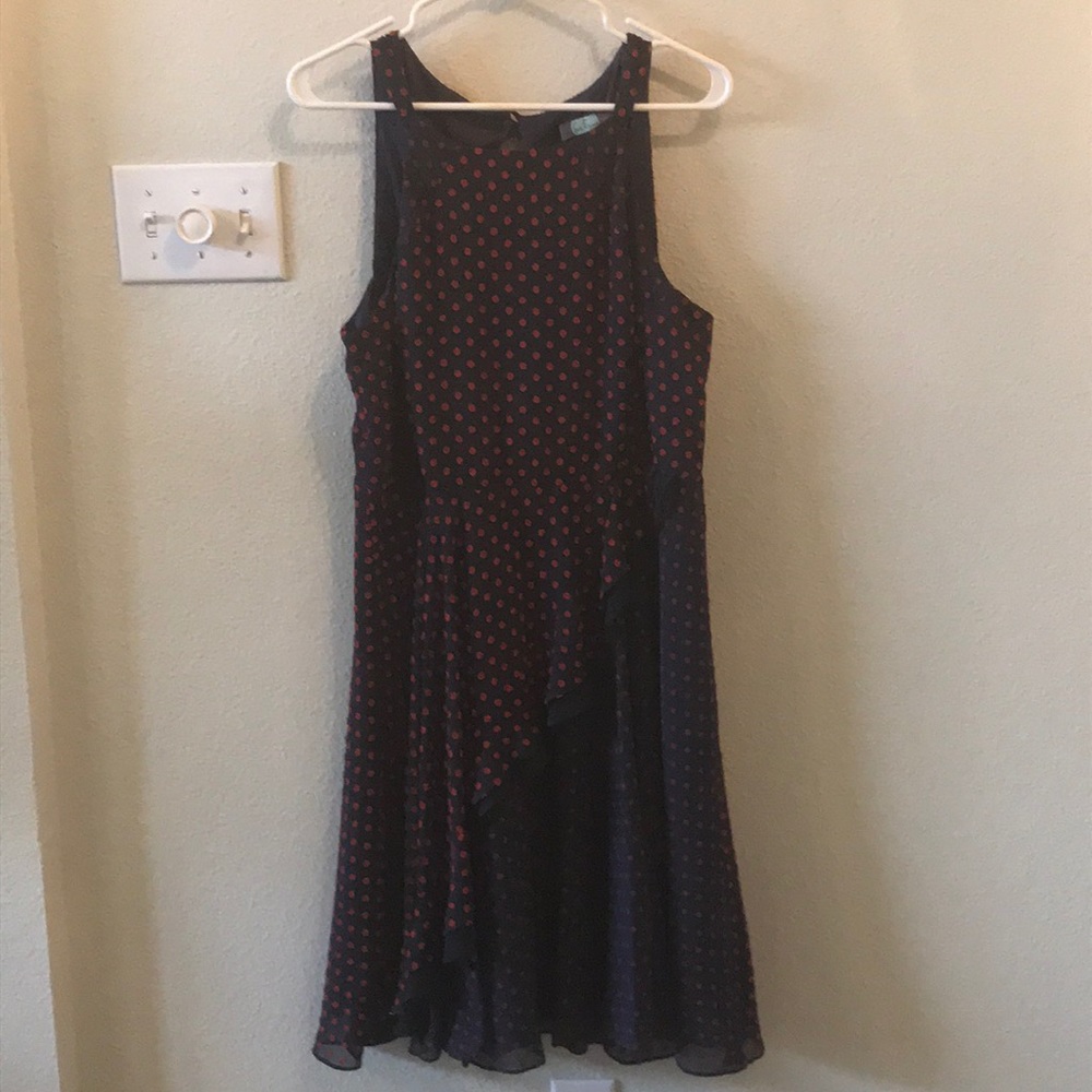 NWOT- Maryanne Dress - Navy/Red Dot